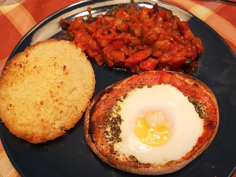 receta de mollete con huevo